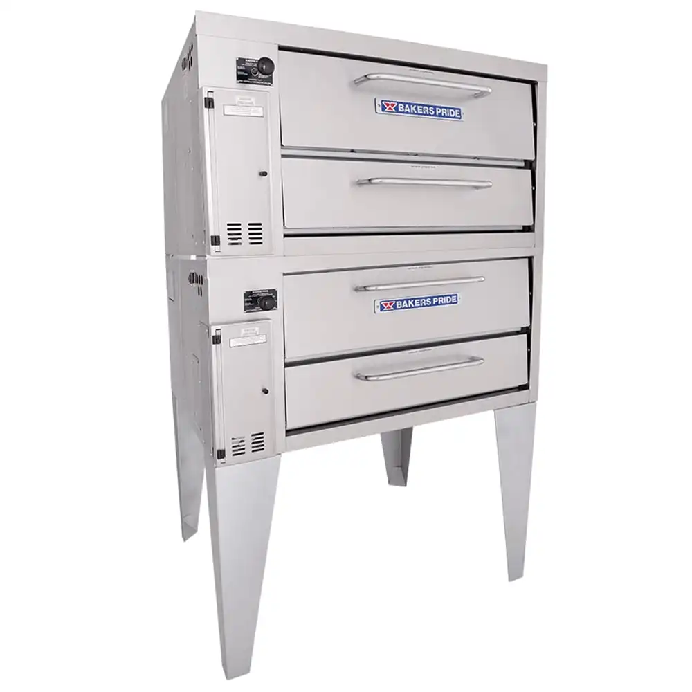 Bakers Pride 252 Super Deck Floor Model Double Pizza Deck Oven - Natural Gas