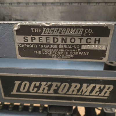 U14857C Used Lockfomer speed notch and cheek bender combination