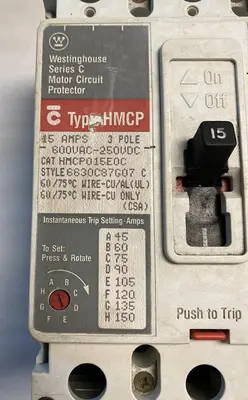 Used WESTINGHOUSE HMCP015E0C Miscellaneous Equipment (Electrical & Power) | Surplus Asset Holdings #1189314