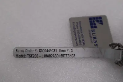 BURNS TSE200-L10A02A3D 165TT3N03 TEMPETURE SENSOR  STOCK #G48A