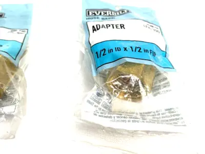 NEW EVERBILT BRASS HOSE BARB FITTING 1/2" ID X 1/2" FIP 695 730