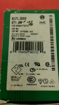 LOT OF 10 Littelfuse 02171.25HXP FUSE 5X20 MM H PACK 10PCS 1.25A 250VP NIB 4B