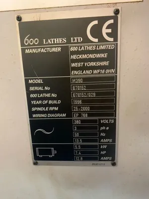 HARRISON M390 Gap Lathes | Bowland Trading Ltd (6)