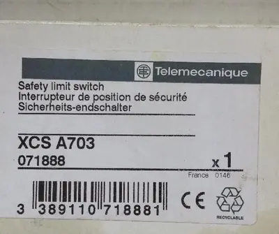 New | in-Stock TELEMECANIQUE XCS A703 Miscellaneous Equipment (Electrical & Power) | Surplus Asset Holdings #1188390