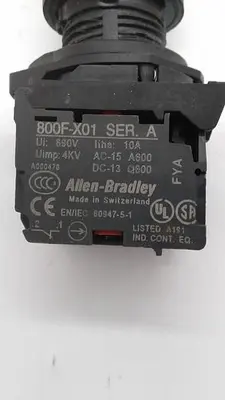 Used ALLEN-BRADLEY ALLEN-BRADLEY ILLUMINATED SENSOR 800F-X01 Sensors | ND Industrial Surplus #1212104