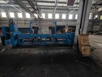 98" WIDE MARQUIP 84" DIAMETER SHAFTLESS FLOOR PICKUP UNWIND STAND BACKSTAND