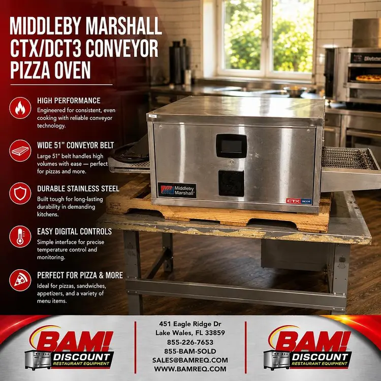 Used MIDDLEBY MARSHALL DZ33T Conveyor Ovens Florida US | BAM Discount Restaurant Equipment #1373411