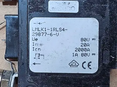 Used AIRPAX LMLK1-1RLS4-29877-6-V 20A 80VDC Switchgears British Columbia CA | Lenmark #1438569