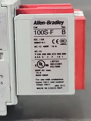 Allen Bradley 100S-C16DJ14C Series B Safety Contactor Assy loc4C4