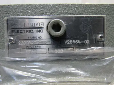 Sterling 2300BQ050142M Worm Gear Speed Reducer 50:1 Ratio