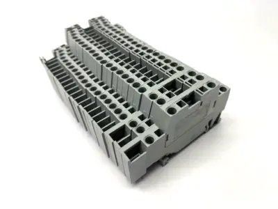 USED WAGO DOUBLE-DECK TERMINAL BLOCK NO LABEL MARKER HOLDERS LOT OF 22