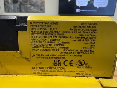 2024 KEYENCE MODEL SZV04X SAFETY LASER SCANNER, MULTI-FUNCTION TYPE, WITH CAMERA FUNCTION: YOBRO #24839