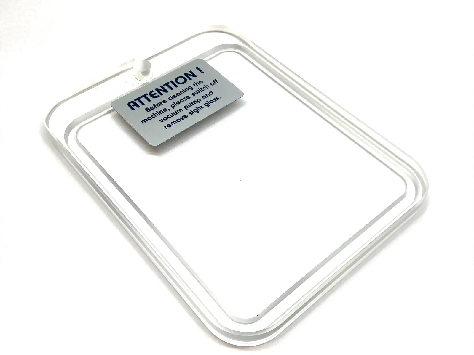 USED FREY VACUUM WINDOW SIGHT GLASS 9.875"X7.5"