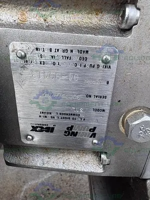 USED IDEX WRIGHT FLOW S1L ROTARY LOBE W/STAINLESS 1/2 HP MOTOR, CONTROLLER