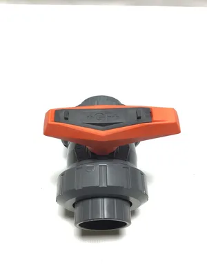 Georg Fischer 161 546 347 PVC-U 2 Way Ball Valve Inline True Union