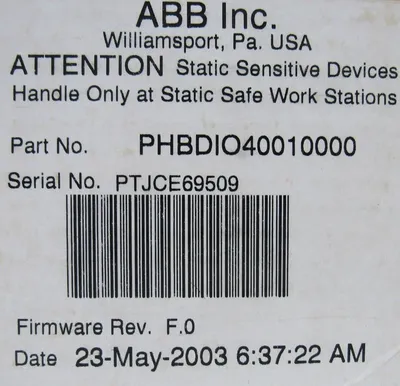 NEW ABB P-HB-D10-40010000 HARMONY BLOCK I/O MODULE PHBD1040010000
