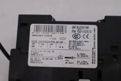 SIEMENS 3RV1021-1FA10 3.5-5A MOTOR STARTER STOCK H1830