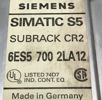 Used SIEMENS 6ES5 700-2LA12 Panel Mounts Michigan US | Ideal Machinery #1288793
