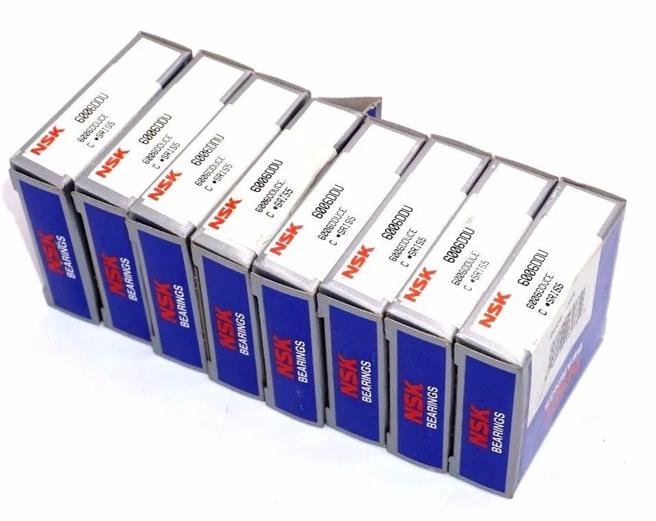 8 NEW NSK 6006DDU BALL BEARINGS