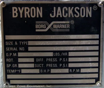 USED BYRON JACKSON 3X4X9 CMX