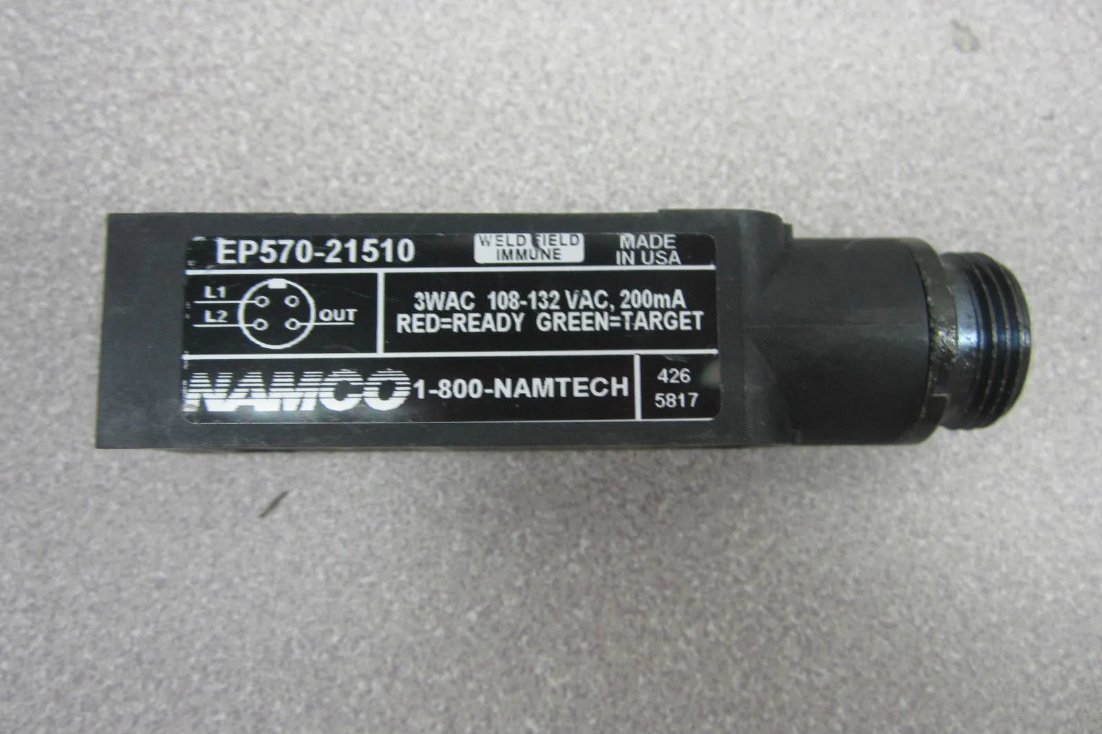 NEW NAMCO EP570-21510 PHOTOELECTRIC SENSOR EP57021510