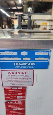 BRANSON CPM-217-133M Finishing & Cleaning Machines Degreasers | Global Machine Brokers, LLC (8)