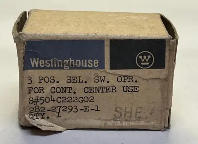 New | in-Stock WESTINGHOUSE 504C222G02 Miscellaneous Equipment (Electrical & Power) Ohio US | Surplus Asset Holdings #1245283