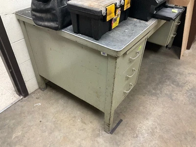 Metal office desk