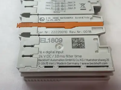 USED BECKHOFF ETHERCAT 16-CHANNEL DIGITAL INPUT TERMINAL