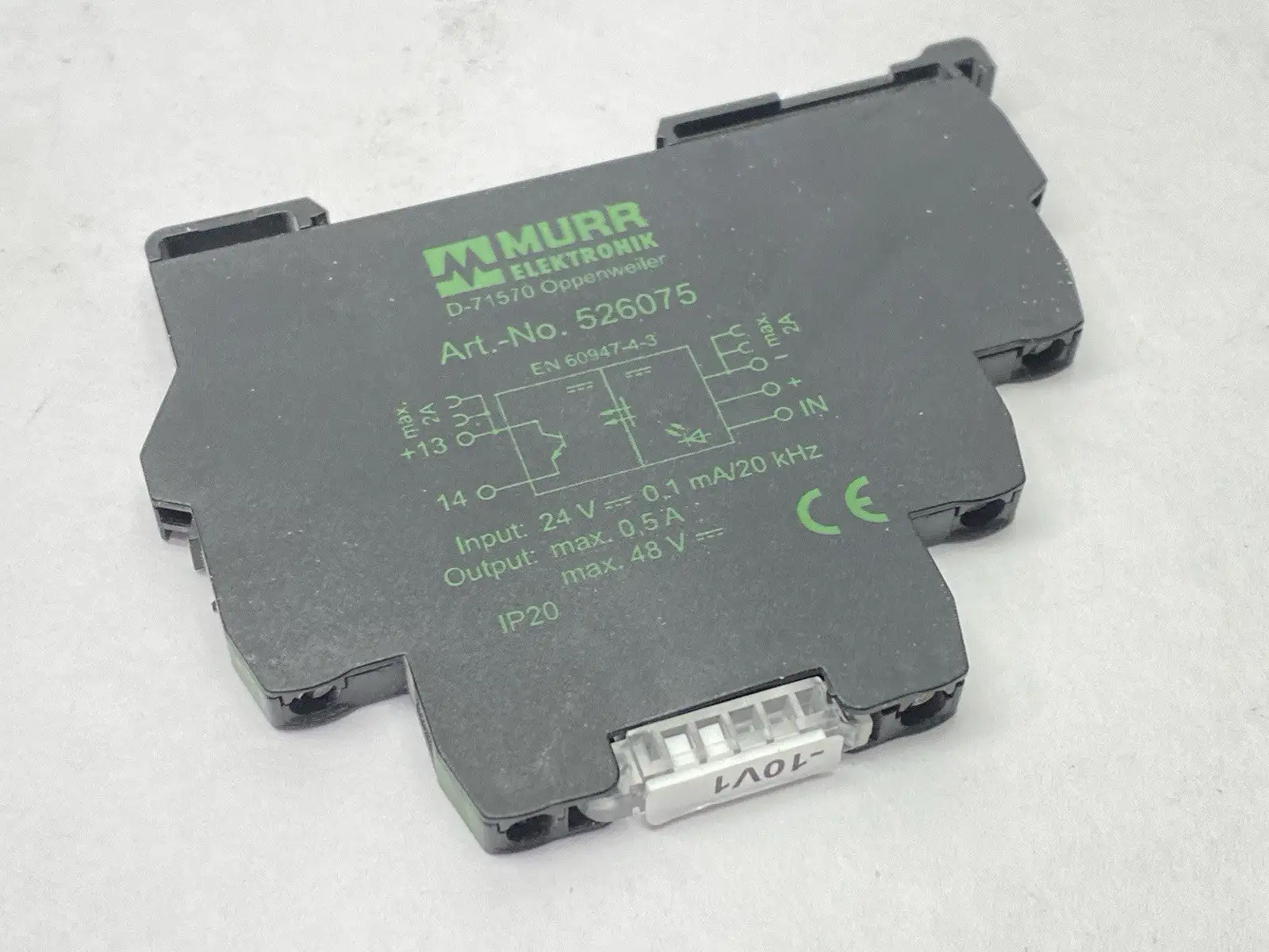 526075 | Murr Elektronik  Interface Terminal Relay 0.2A 24VDC - Used
