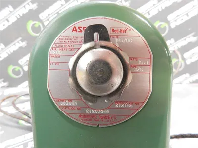 ASCO 2126304G Solenoid Valve 125VDC 200PSI Air, Inert Gas Used