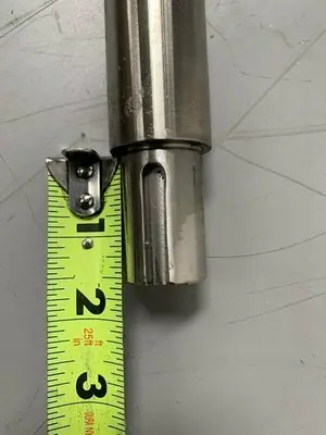 USED LIGHTNIN R355811002 STAINLESS 316L STEEL MIXING ROD / IMPELLER SHAFT, 70"