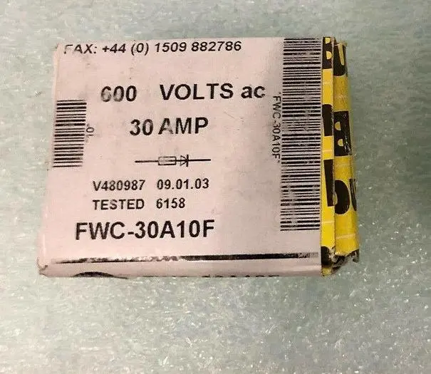 Bussmann FWS-30A10F 30AMP FUSE 600 VOLTS