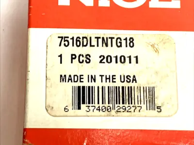 NEW NICE RBC 7500 SERIES HEAVY DUTY DEEP GROOVE BALL BEARING