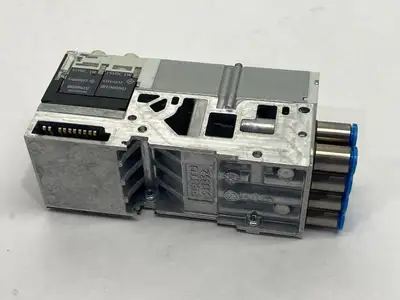 VMPA1-FB-AP-4-1 , VMPA1-FB-EMS-8, VMPA1-M1H-G-PI, VMPA1-RP | Festo VMPA1-FB-AP-4-1 Sub Base w/ VMPA1-M1H-G-PI Solenoid VMPA1-RP Cover - Used