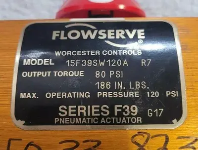 USED WORCESTER CONTROLS 15F39SW120A-R7