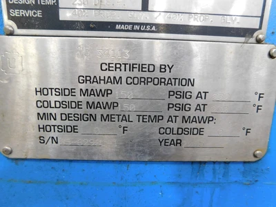 Used GRAHAM GP258 Heat Exchangers Ohio US | Equipment Recovery Corp. #1331010