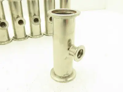 ISO-KF NW40/NW16 Stainless Reducing Tee Vacuum Flange Fitting 1.5"x3/4" Lot of 7
