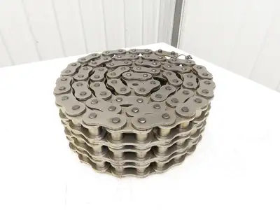Renold 140 -3 V 3 Strand Roller Chain 1-3/4" Pitch Riveted 1" Rollers 10 Feet