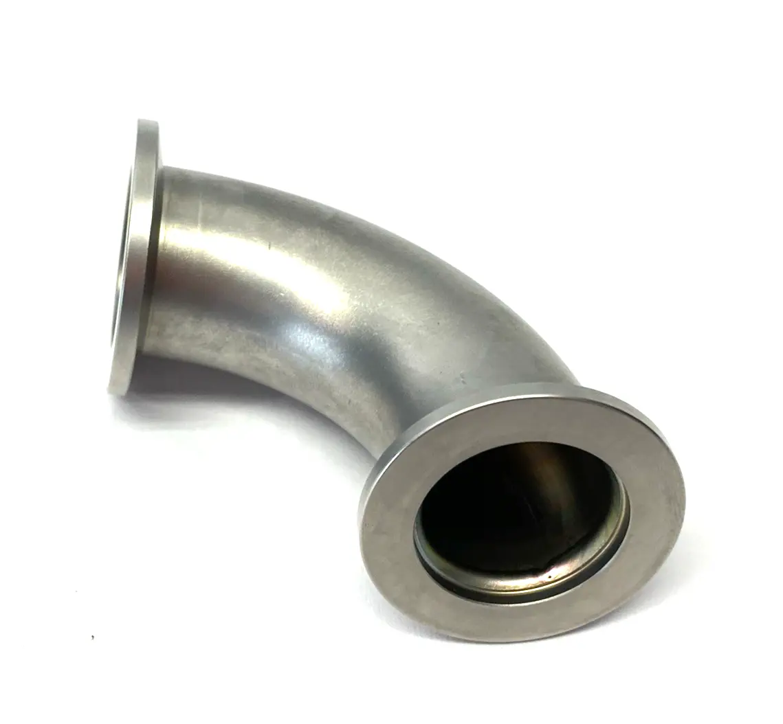 USED AGILENT STAINLESS STEEL ELBOW, 90°, NW25, 1.97 INCH CLEARANCE