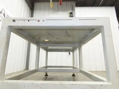 5/8" Steel Top Machine Base Welding Table Work Bench 65x31" Top 28-31" H