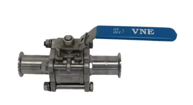 NEW VNE 1-1/2" SANITARY BALL VALVE 1-1/2"-316