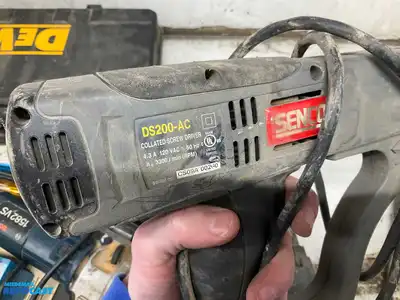 Assorted Powered Tool Lot Including (1) Paslode Framer with Battery, Charger, and Case, (1)...