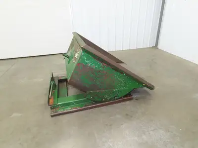 Roura Self Dumping Hopper 1/3 Yard Forklift Steel Dumpster 40x48x24"