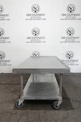 72 ½”x30” STAINLESS STEEL EQUIPMENT STAND WITH UNDERSHELF AND CASTERS