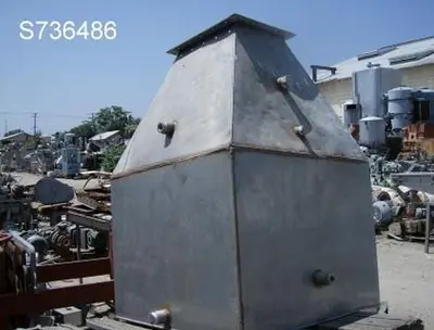 Hopper, 20 CF, S/st, 32" X 32" X 48" Open Top #S736486