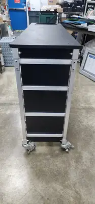 Used Falcon Restaurant Supply Used Half Size Sheet Pan Cart w/Tray 50.5" L x 14" W x 34" H Restaurant Equipment (Miscellaneous) Illinois US | Falcon Restaurant Supply #1376397