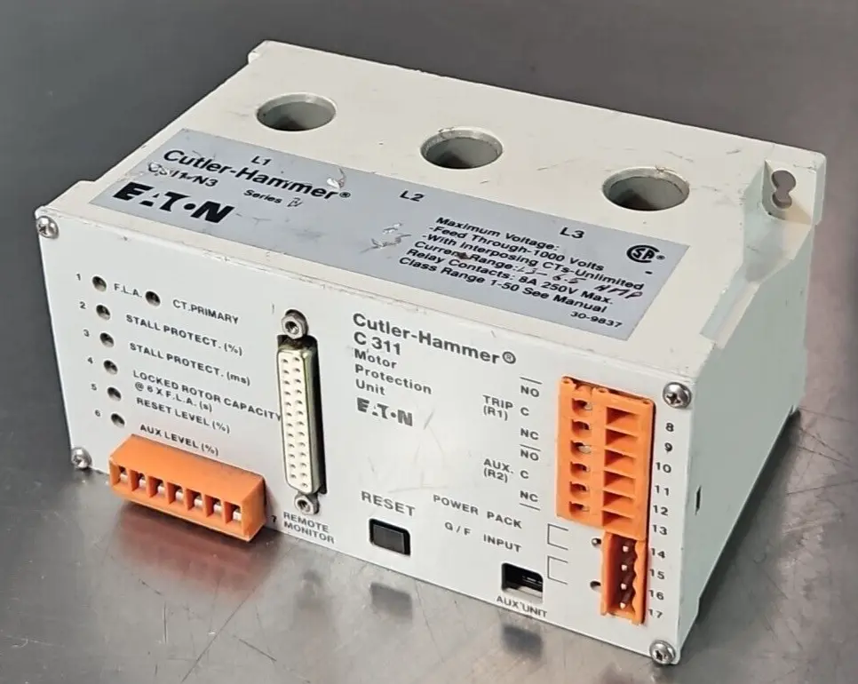 Eaton Cutler Hammer C311-N3 Motor Protection Unit loc4D6