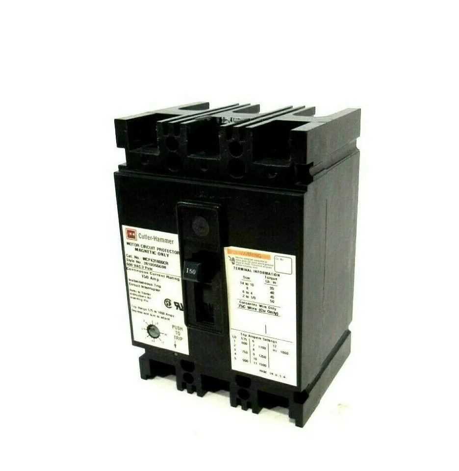 NEW CUTLER HAMMER MCP431800CR CIRCUIT BREAKER 3 POLE 600 VAC.