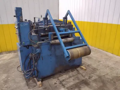 24" COOPER WEYMOUTH 7 ROLL MOTORIZED POWERED COIL STRIP STRAIGHTENER: STOCK #23702